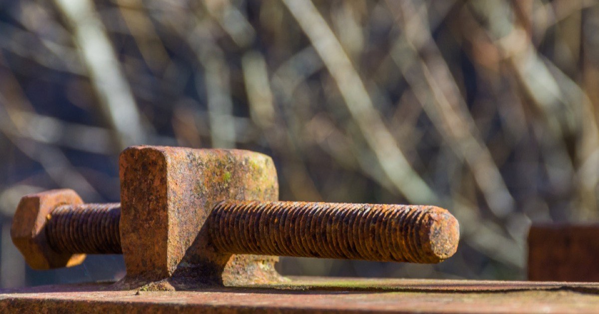 Rusty old tools before cleaning