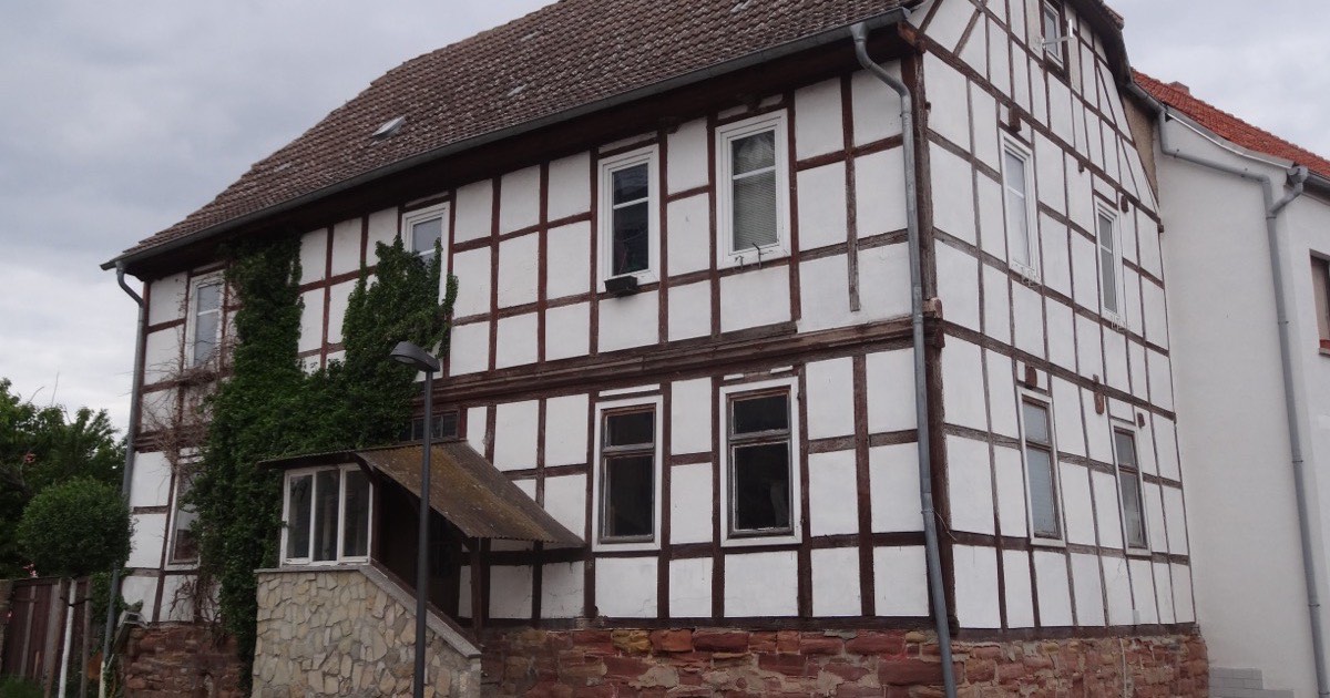 A timber-framed period home with exposed beams
